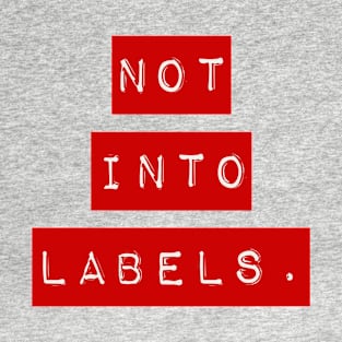 Not Into Labels - red T-Shirt